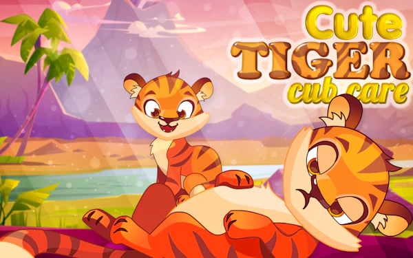 Cute Tiger Cub Care