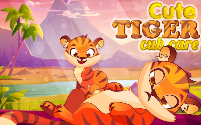 Cute Tiger Cub Care