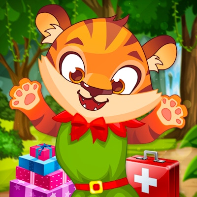 Cute Tiger Cub Care By Gamepix