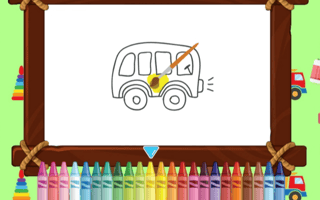 Cute Trucks For Kids Coloring game cover