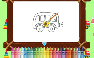 Cute Trucks For Kids Coloring