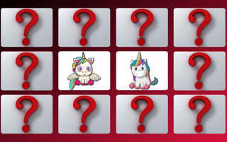 Cute Unicorn Memory game cover