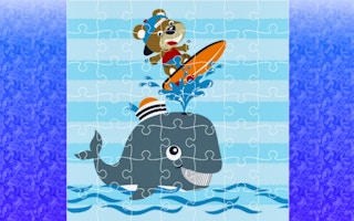 Cute Whale Jigsaw game cover