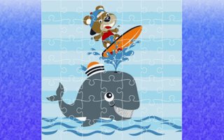 Cute Whale Jigsaw game cover
