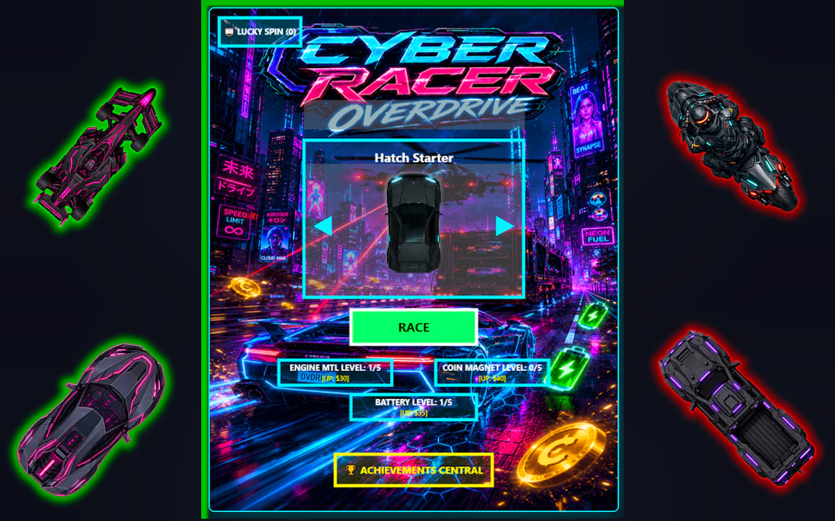 Cyber Racer Overdrive game thumbnail