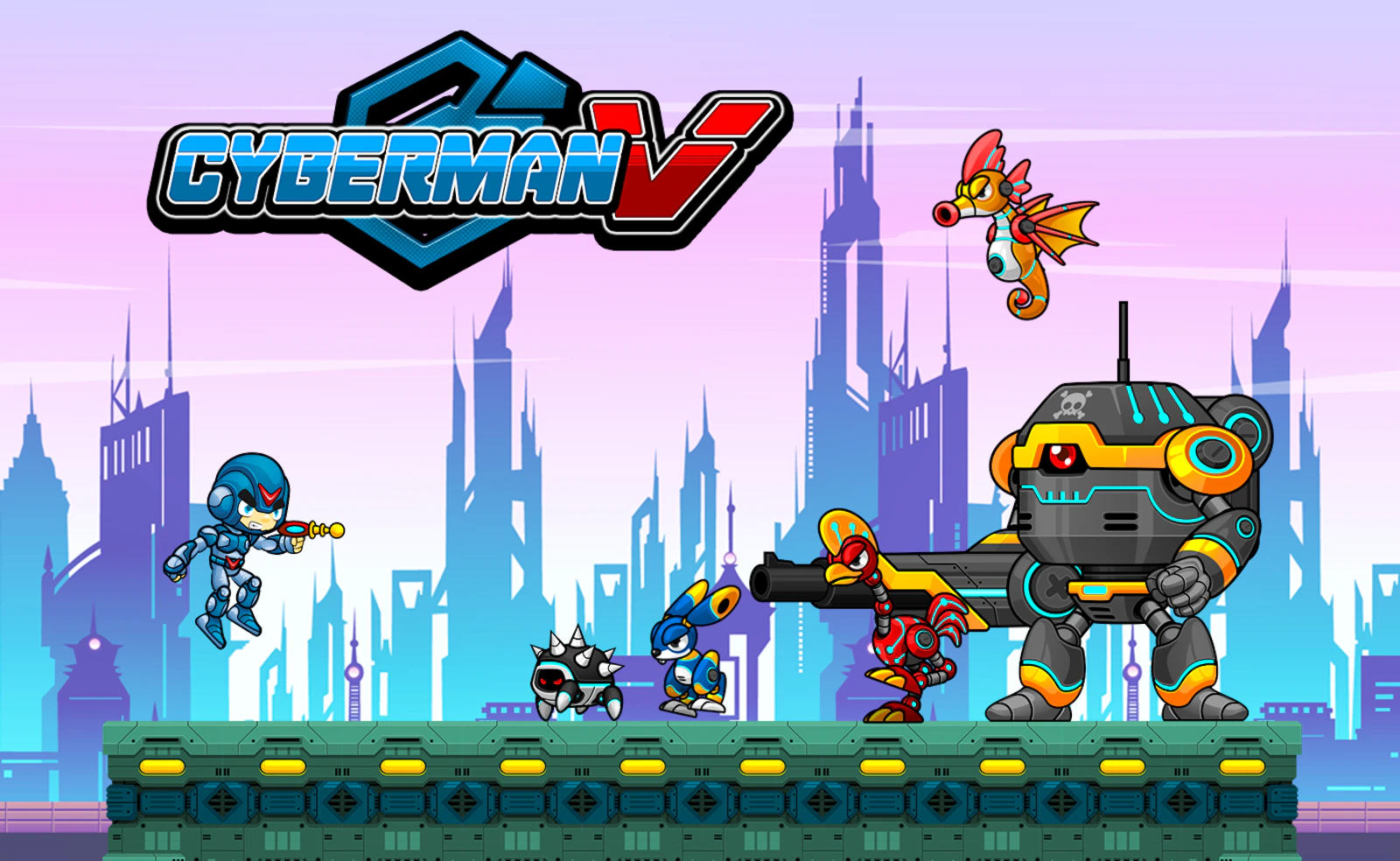 Cyberman V — free online action game on Glaze Games