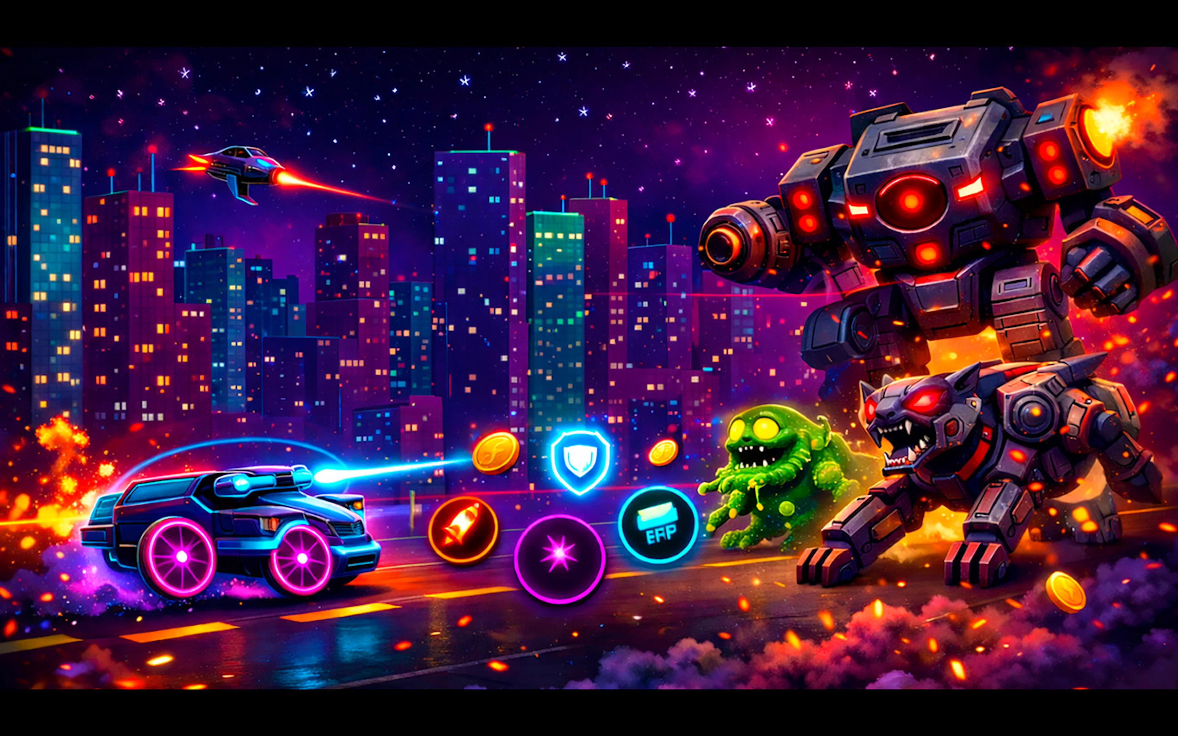 Cyberpunk Survival Shooter