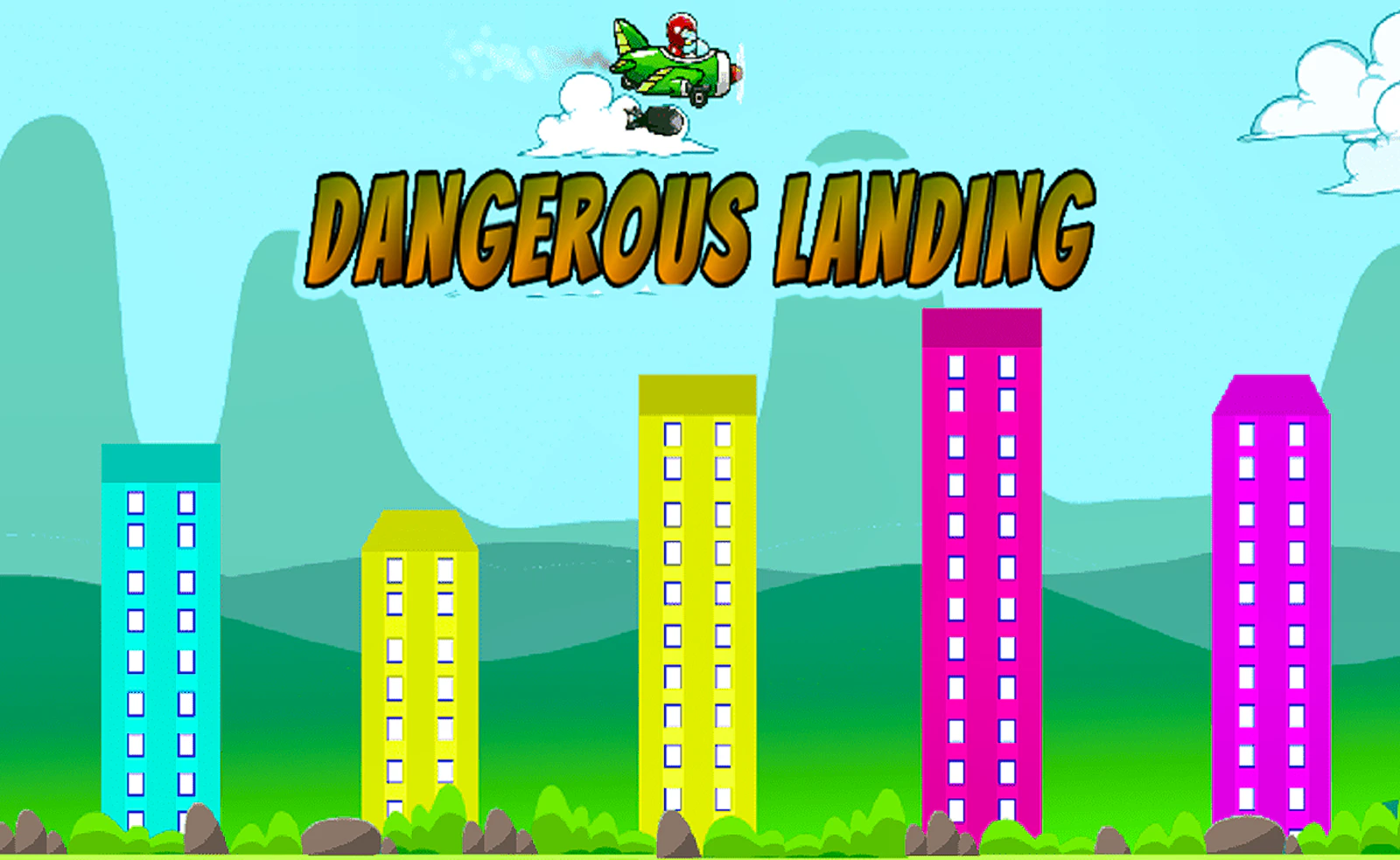 Dangerous Landing — free online action game on Glaze Games