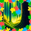 Dark forests Tile Block Puzzle banner