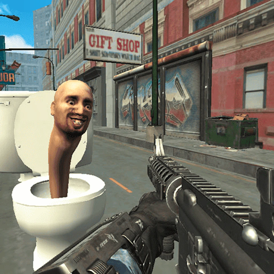 Play Dead Aim Skibidi Toilets Attack — free online game on Glaze Games