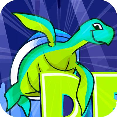 Deep Blue Turtle By Gamepix