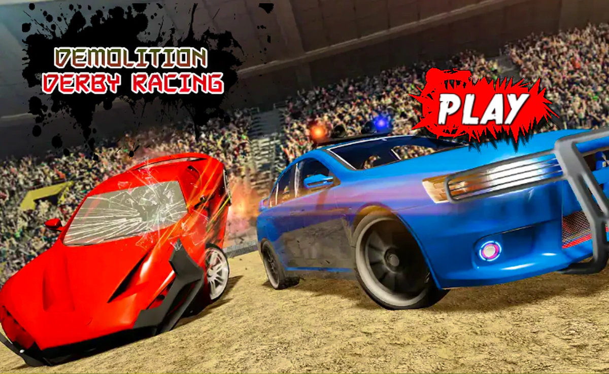Play Demolition Derby Racing — free online Sports game