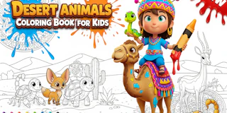 Desert Animals Coloring Book for Kids thumbnail