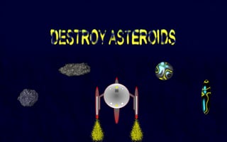 Destroy Asteroids game cover