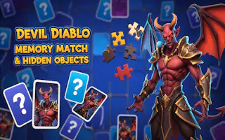 Devil Diablo Memory Match & Hidden Objects