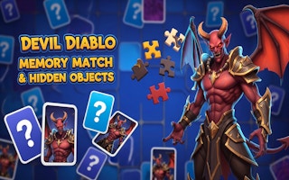 Devil Diablo Memory Match & Hidden Objects