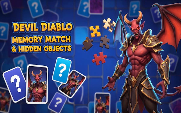 Devil Diablo Memory Match & Hidden Objects