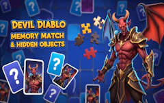 Devil Diablo Memory Match & Hidden Objects