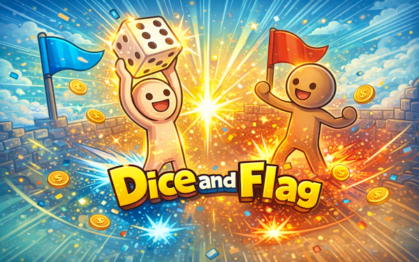 Dice and Flag
