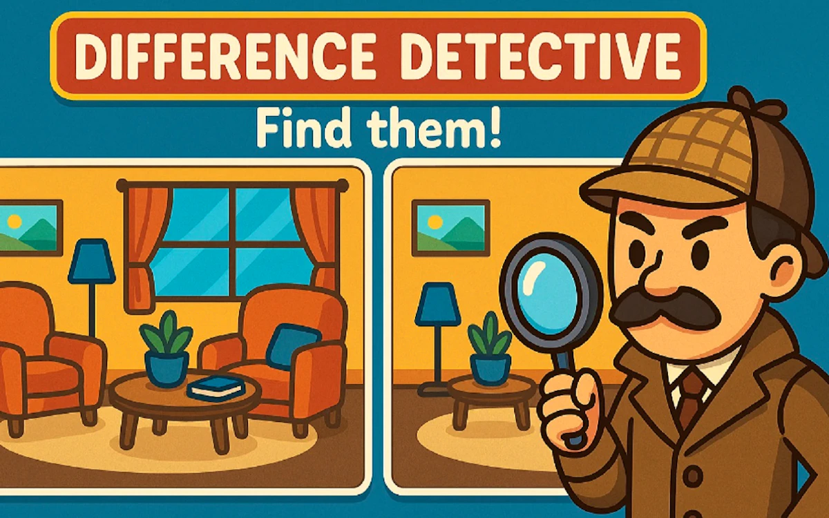 Play Difference Detective- Find them! — free online Memory game