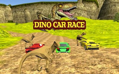 Dinosaur race car on sale