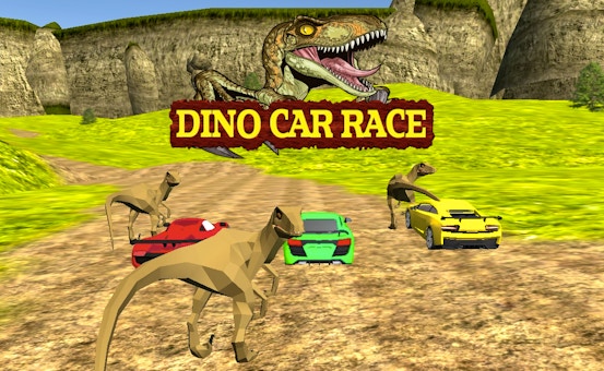 Dinosaur top racing car