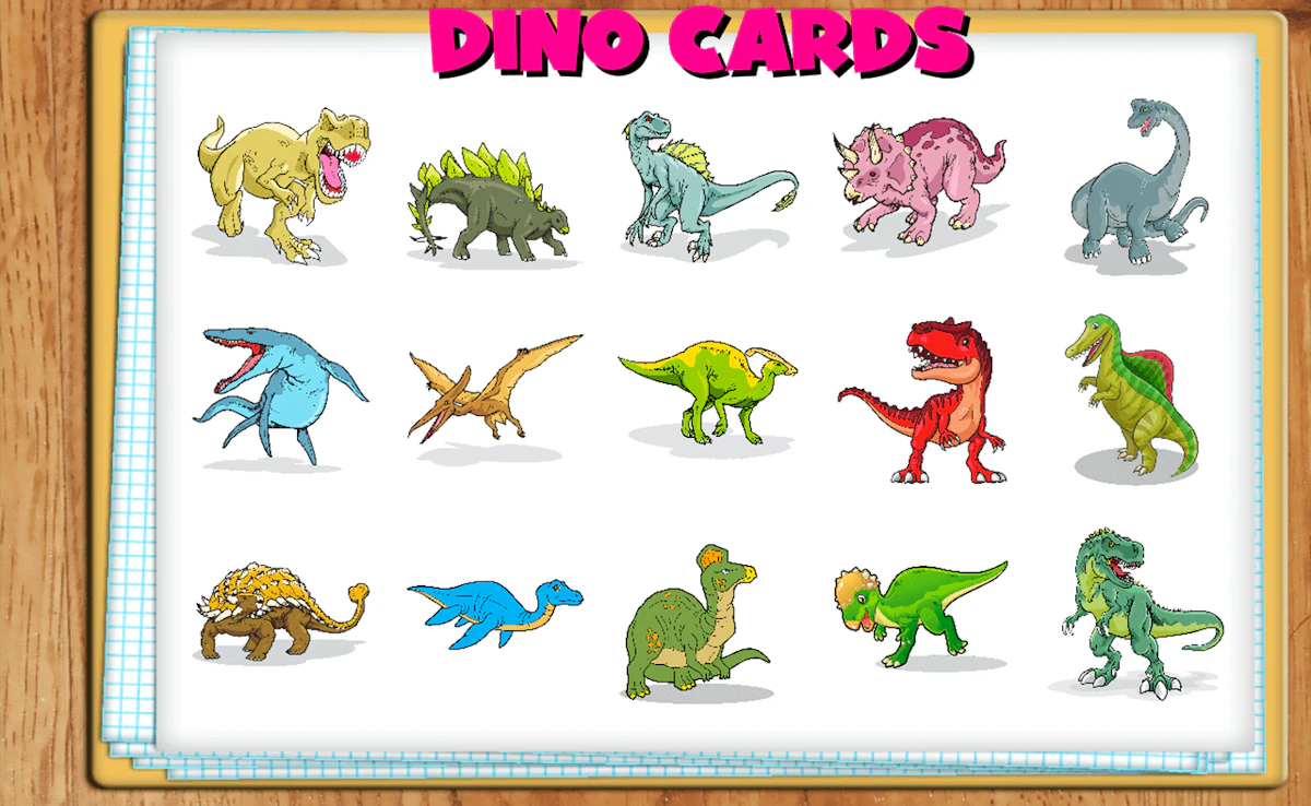 Play Dino Cards — free online Kids game