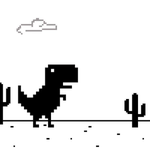 Dinosaur game dino finally reaches the end - Drawception