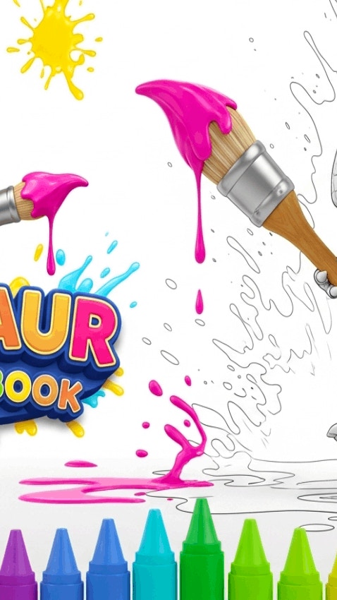 Dinosaur Coloring Book for Kids