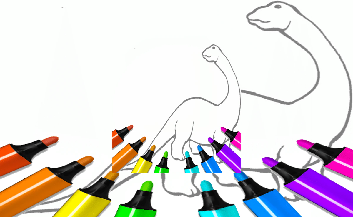 Play Dinosaur Coloring Pages Kids — free online Kids game