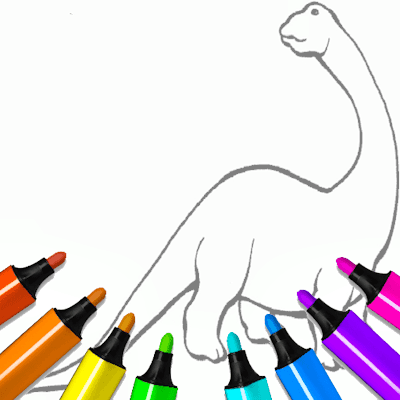 Dinosaur Coloring Pages Kids By Gamepix