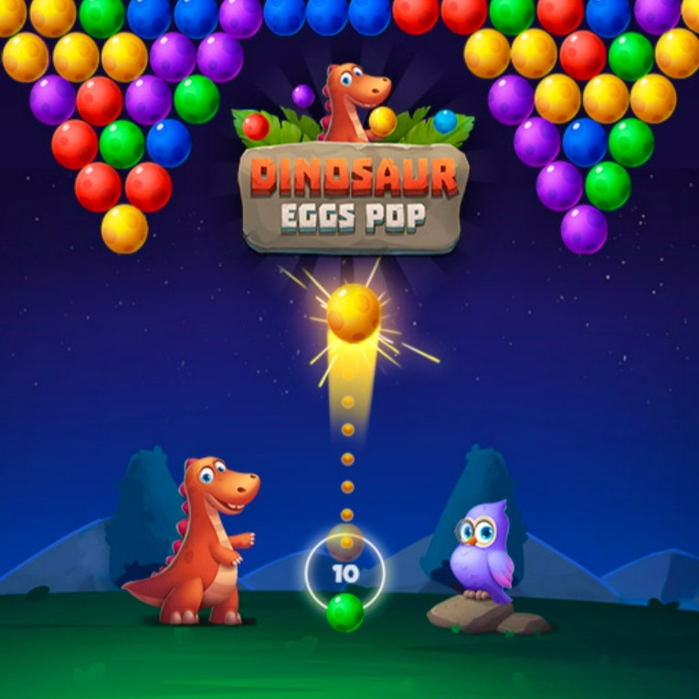 Dinosaur Egg Drop- in this game you drop down on the eggs to make them pop.  It's possible to pop all eggs in 2 drop…