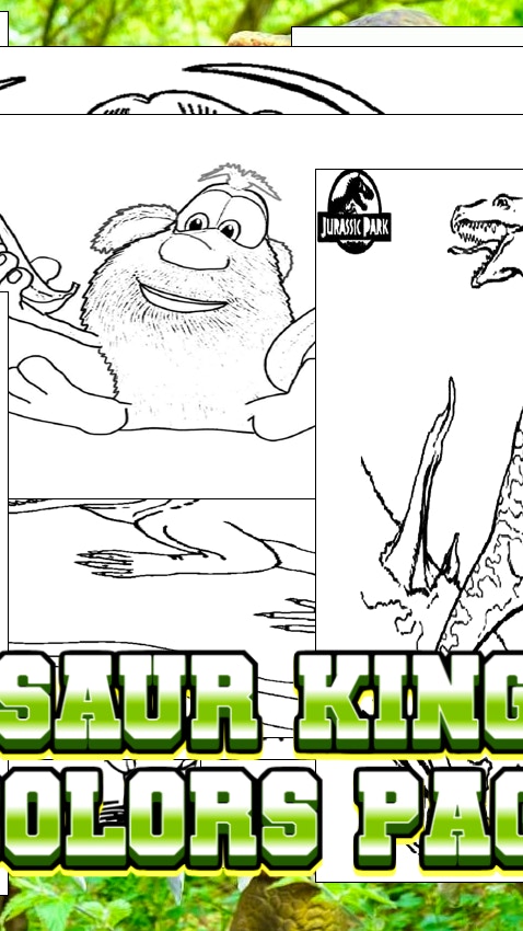 Dinosaur Kingdom Colors Page