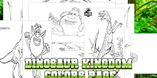 Dinosaur Kingdom Colors Page thumbnail
