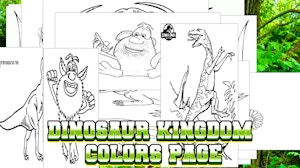 Image for Dinosaur Kingdom Colors Page