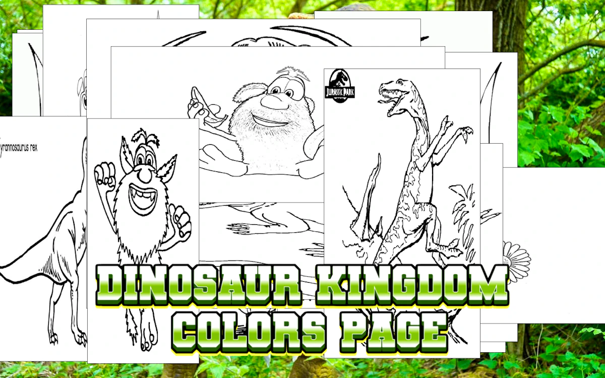 Play Dinosaur Kingdom Colors Page — free online Coloring game