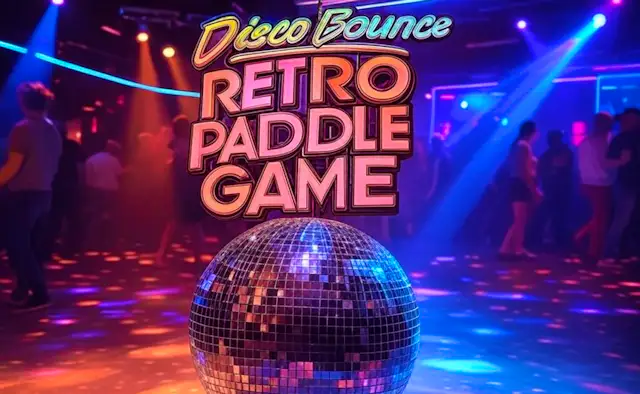 Disco Bounce Retro Paddle Game