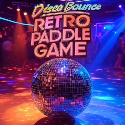 Disco Bounce Retro Paddle Game By Gamepix
