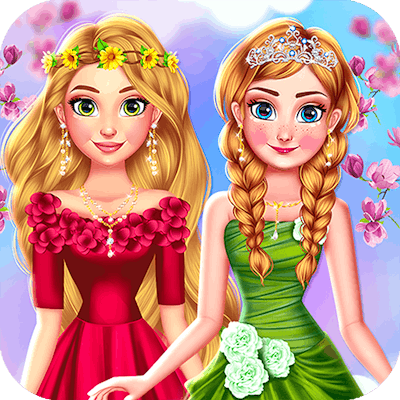 Princess Girls Spring Blossoms By Gamepix