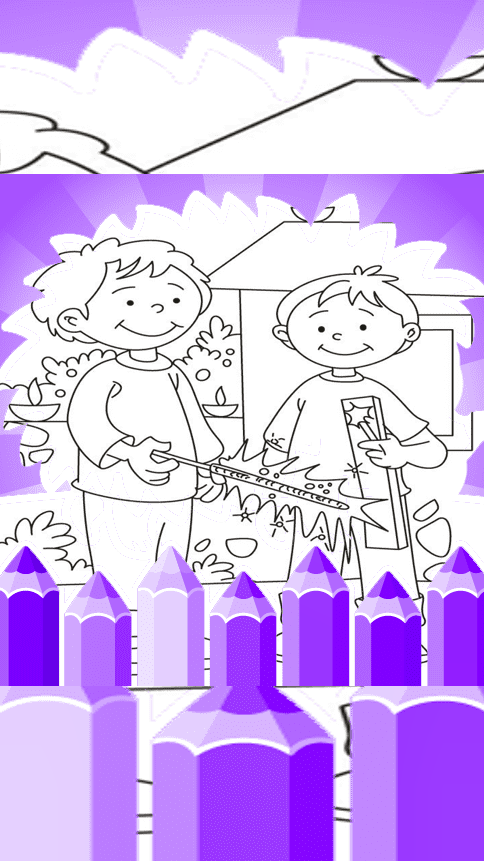 Diwali Coloring Sheets For Kids