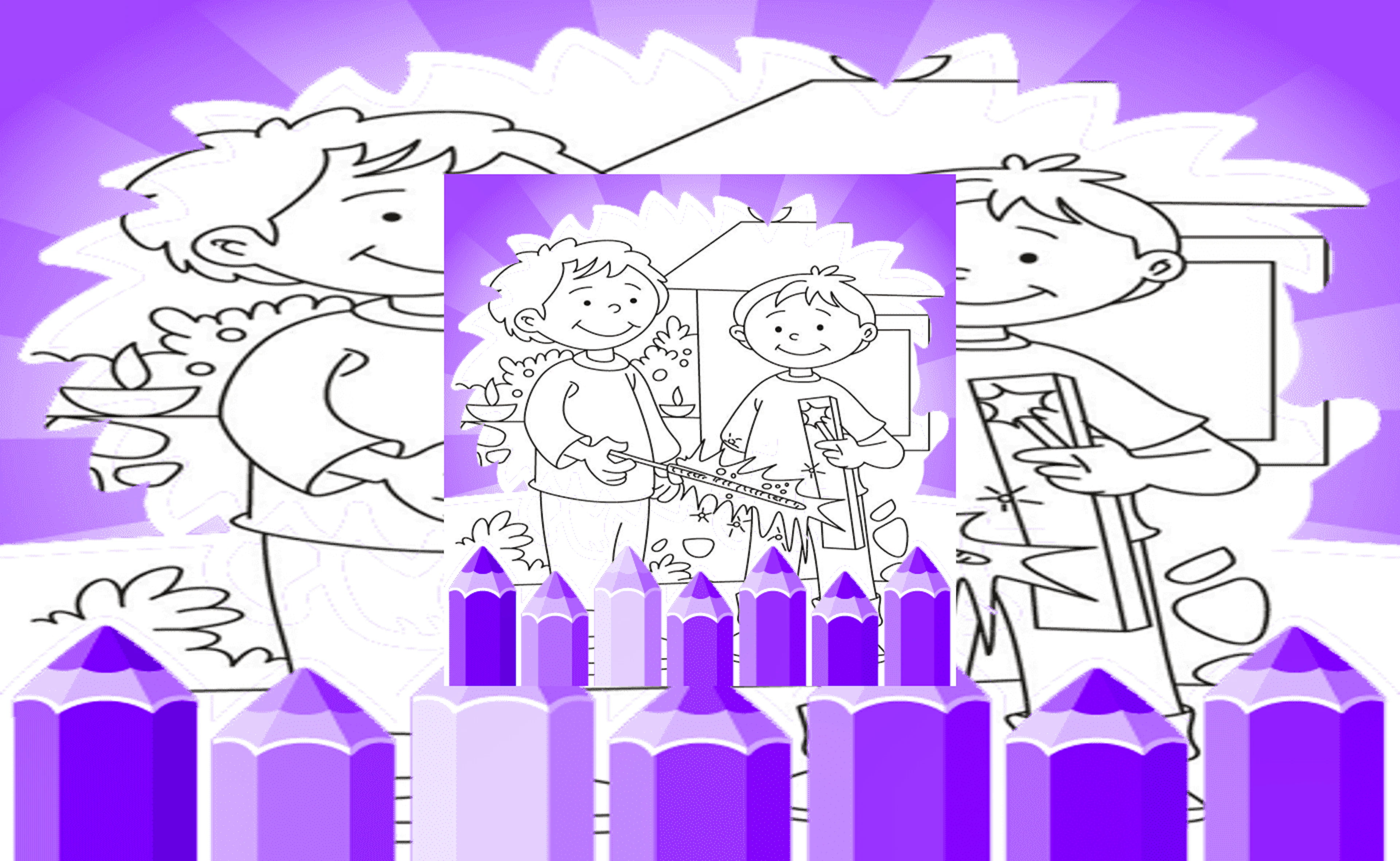 Diwali Coloring Sheets For Kids