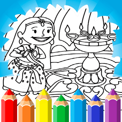 Diwali Coloring Sheets For Kids By Gamepix