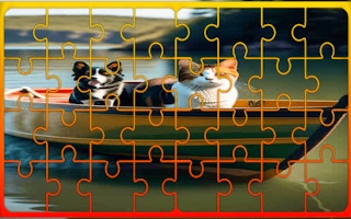 Dog And Cat Jigsaw Joyride game cover