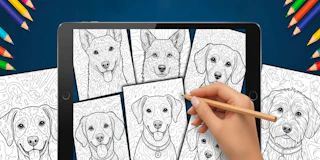 Dog Coloring Book for Adults thumbnail