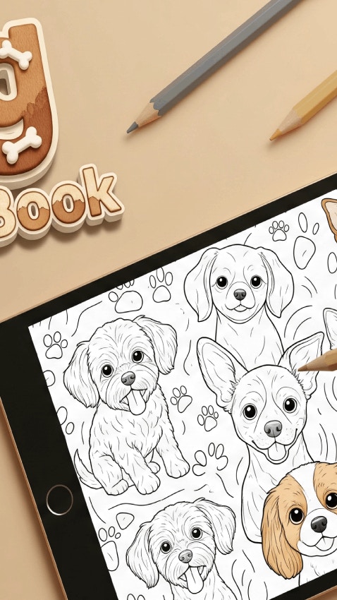 Dog Coloring Book