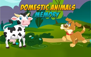 Domestic Animals Memory game cover