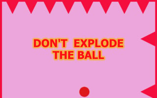 Don't Explode The Ball game cover