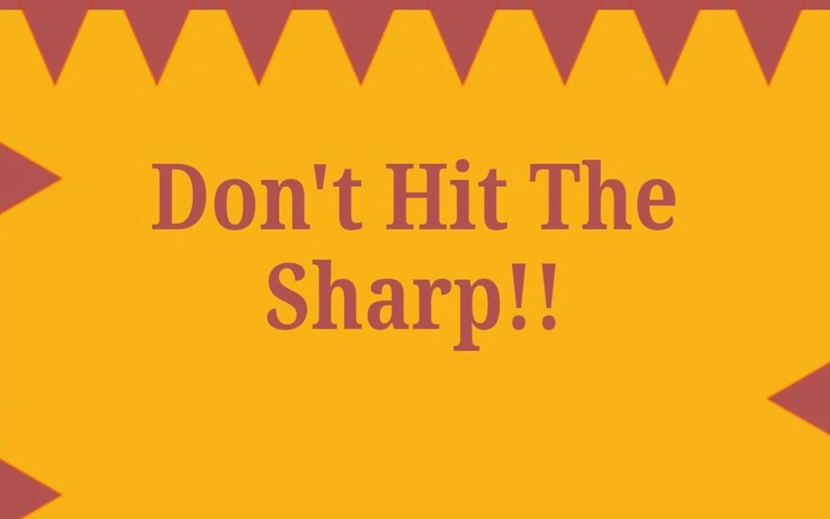 Dont Hit The Sharp! 🕹️ Play Now on GamePix