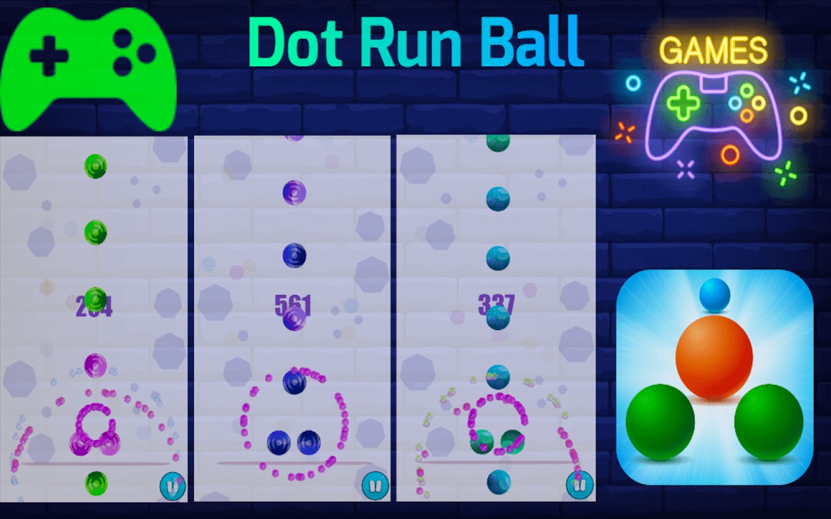 Dot Run Ball 🕹️ Play Now on GamePix
