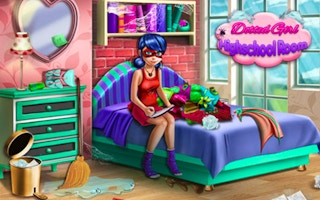 Dotted Girl Highschool Room game cover